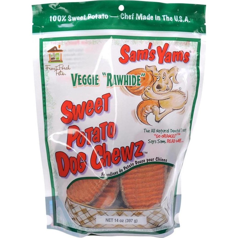 Sam’s Yams Veggie Rawhide Sweet Potato Dog Chew 14 oz