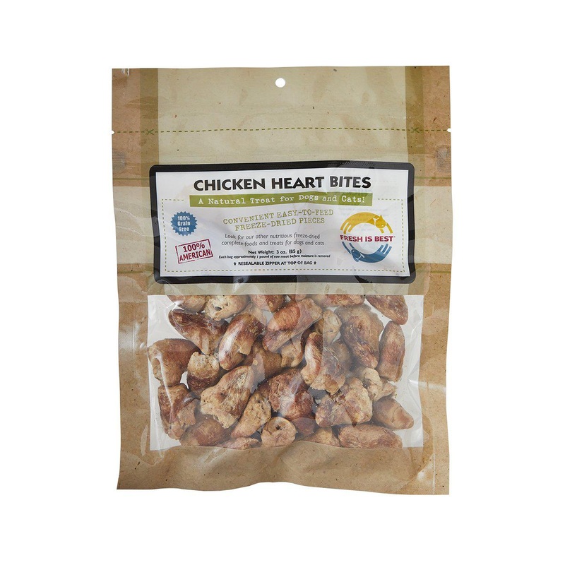 Fresh is Best Chicken Heart Bites Pet Treats 3 oz