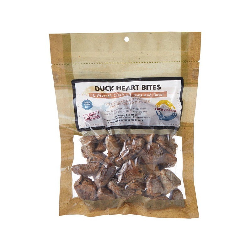 Fresh is Best Duck Heart Bites Pet Treats 3 oz