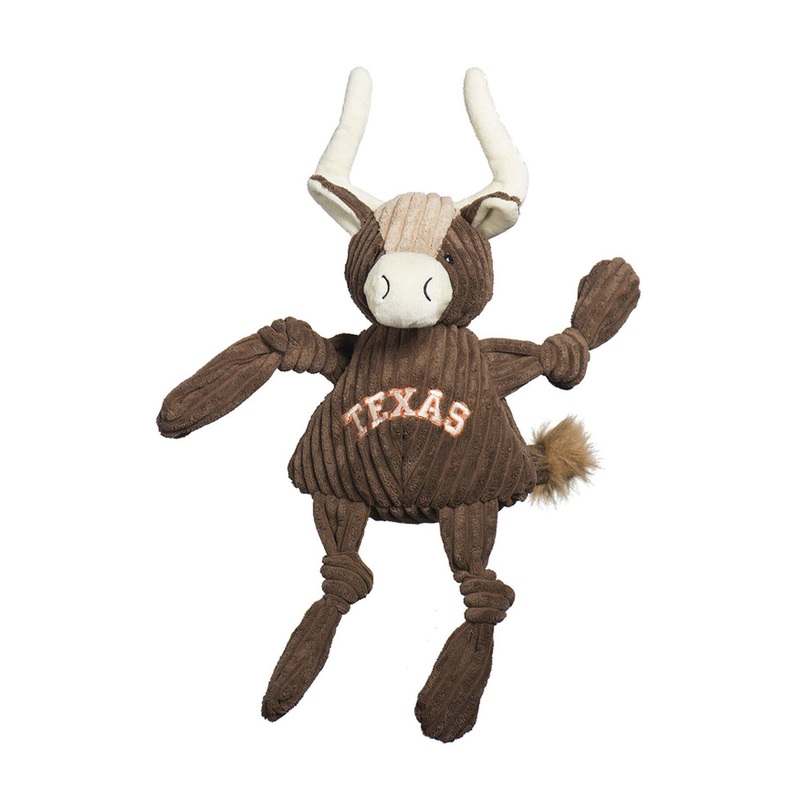 HuggleHounds Texas Longhorn Knottie Dog Toy Large
