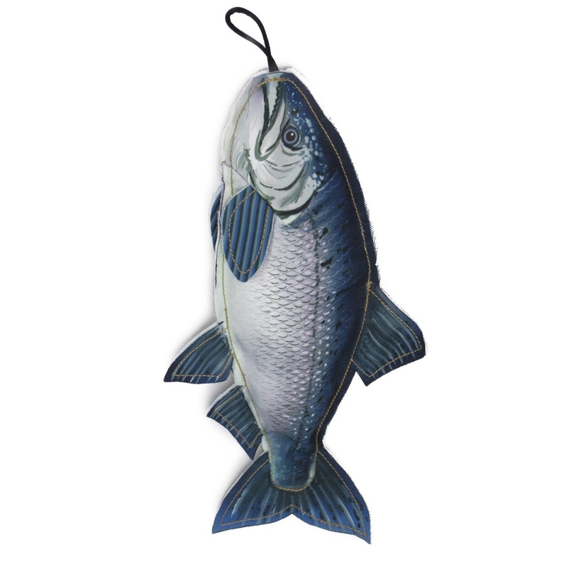 Steel Dog Denim Fish Chinook Dog Toy