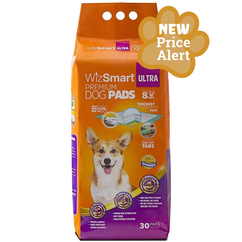 WizSmart Ultra Dog Training Pads 30 Count