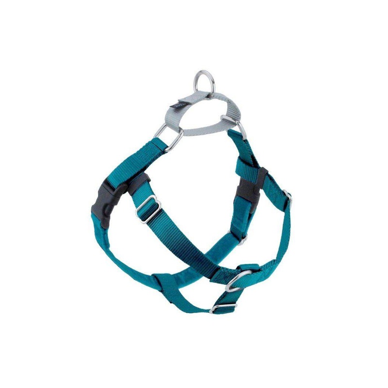 2 Hounds Freedom No-Pull Teal Dog Harness Small