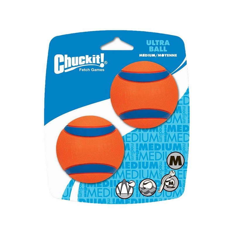 Chuckit Ultra Ball Dog Toy Medium, 2-pack