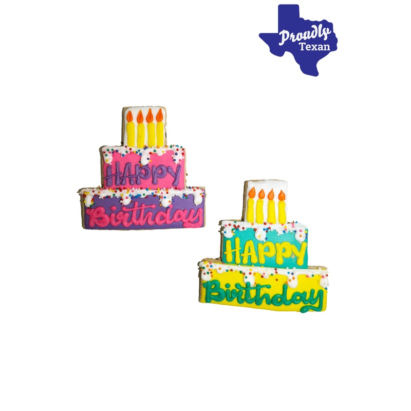 Doggie Express Birthday Cake Bakery Cookie Large