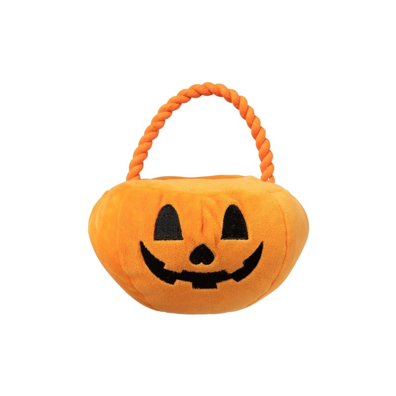 Fuzzyard Trick or Treat Pumpkin Basket Dog Toy