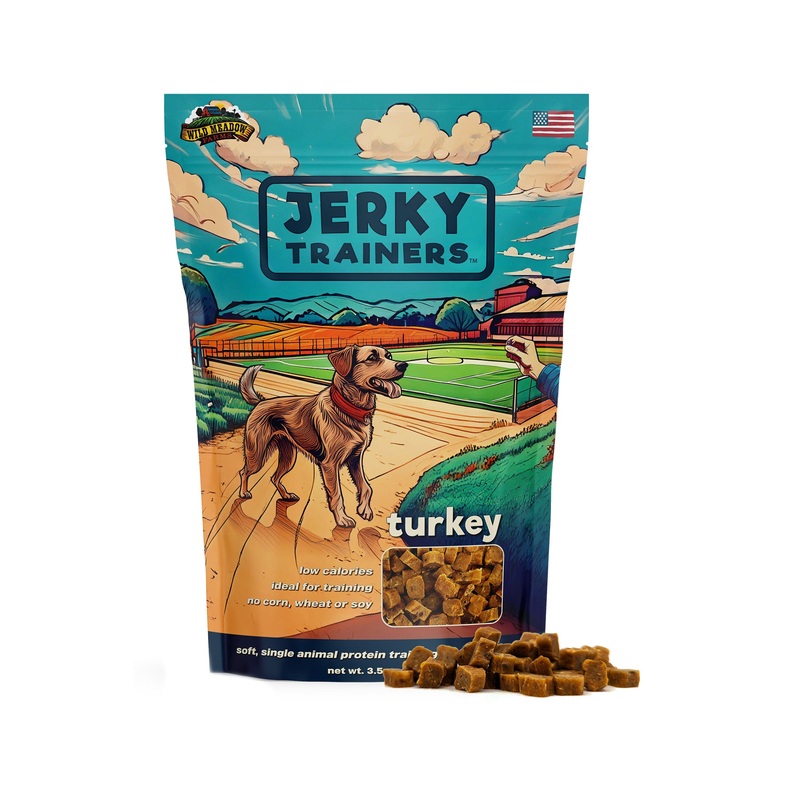 Wild Meadow Farms Jerky Trainers Turkey Dog Treats 3.5 oz