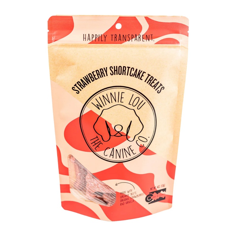 Winnie Lou Strawberry Shortcake Biscuits Dog Treats 4 oz