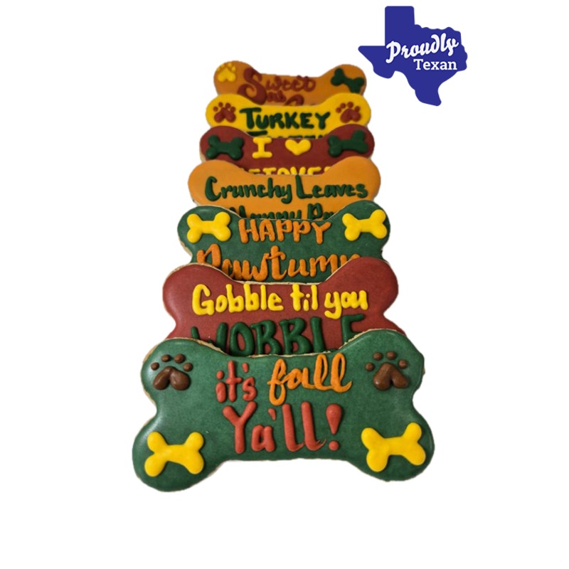Doggie Express Fall Bone Bakery Cookie Large