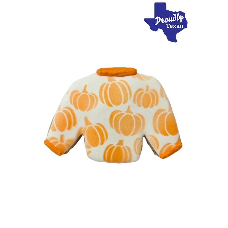 Doggie Express Fall Pumpkin Sweater Bakery Cookie Mini