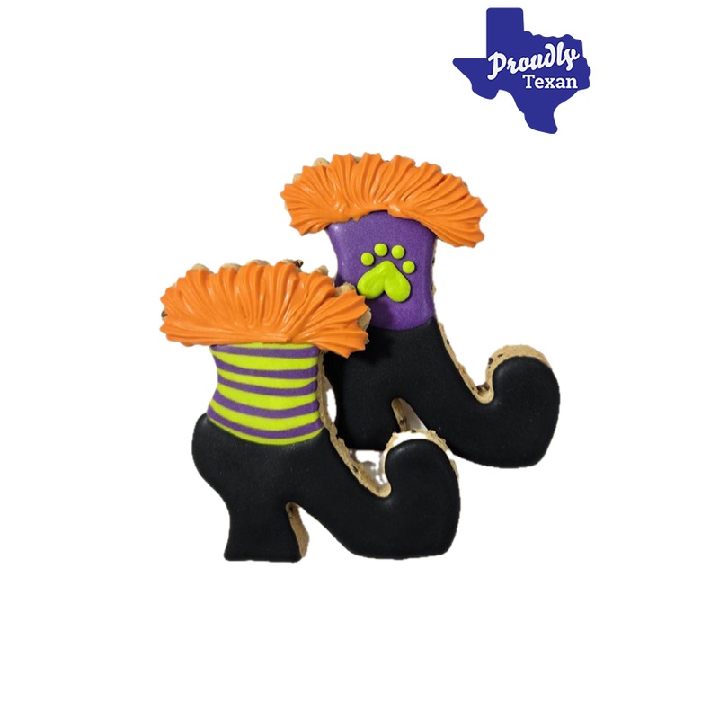 Doggie Express Halloween Witch Boot Bakery Cookie Large