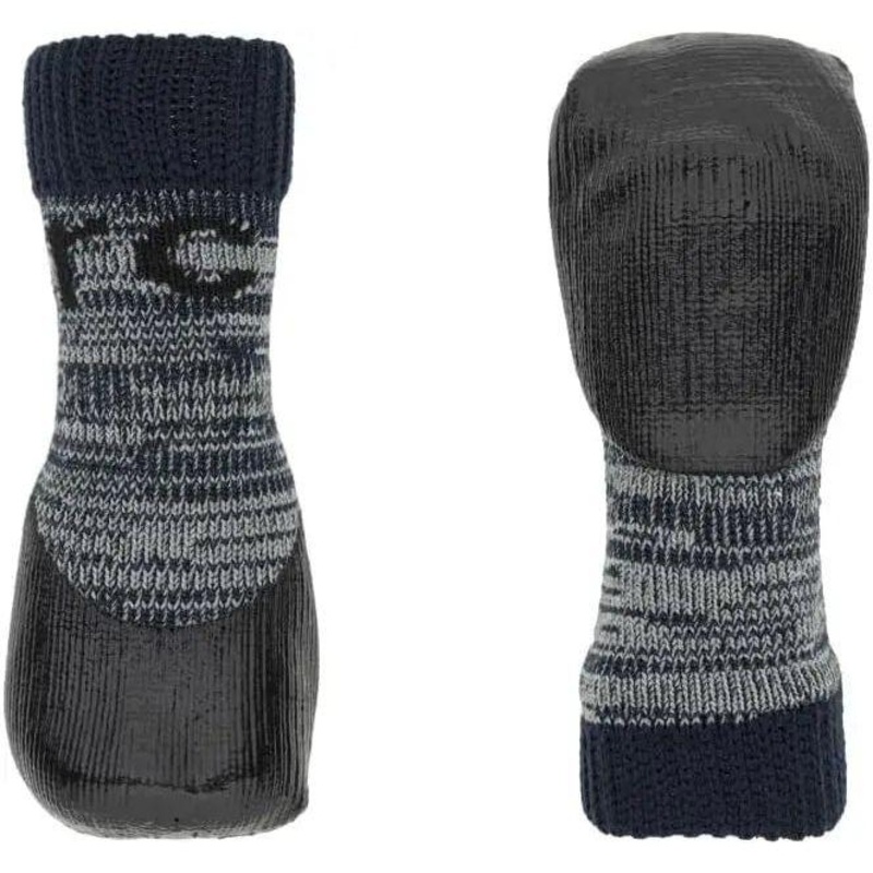 RC Pet Products Sporty PAWks Anti-Slip, Stylish, Functional, Protective Dog Socks Charcoal Heather 2XSmall