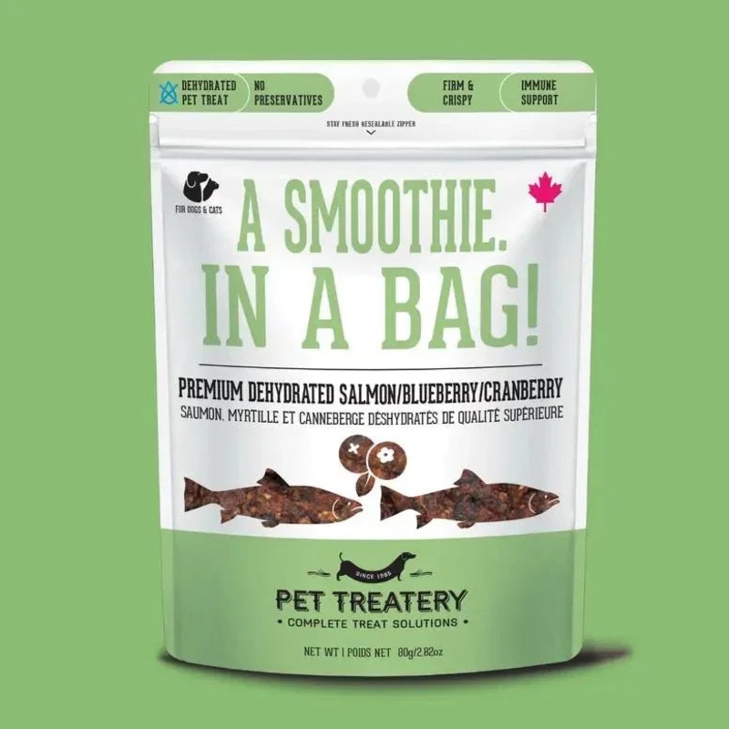 The Granville Island Salmon, Cranberry & Blueberry Dehydrated Pet Treat 2.82 oz