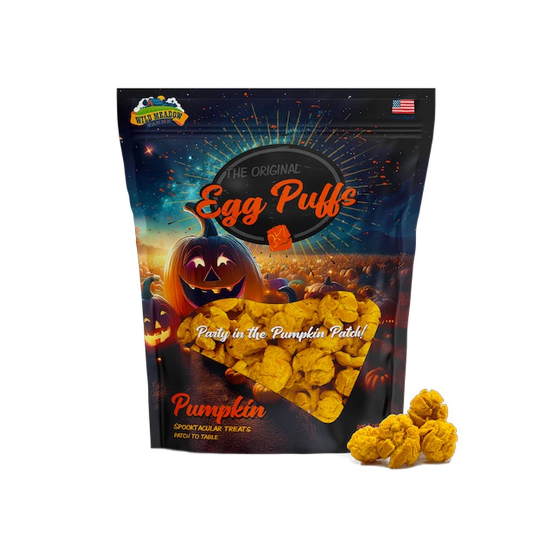 Wild Meadow Farms Halloween Egg Puffs Dog Treats 1 oz