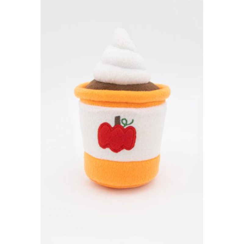 Zippy Paws NomNomz Pumpkin Spice Latte Dog Toy 8 in