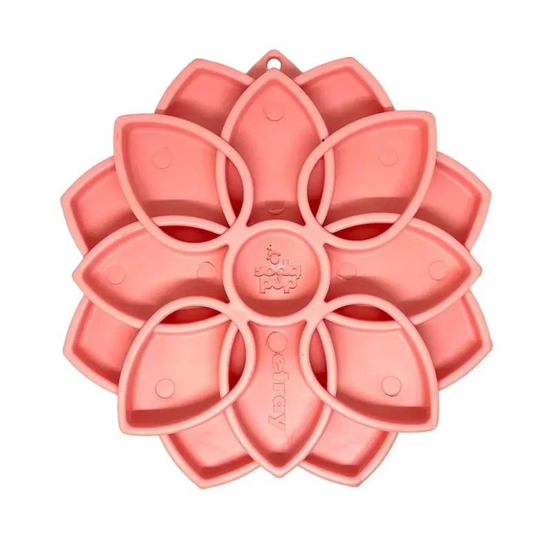 SodaPup Mandala Softie eTray Enrichment Feeder for Dogs Pastel Pink