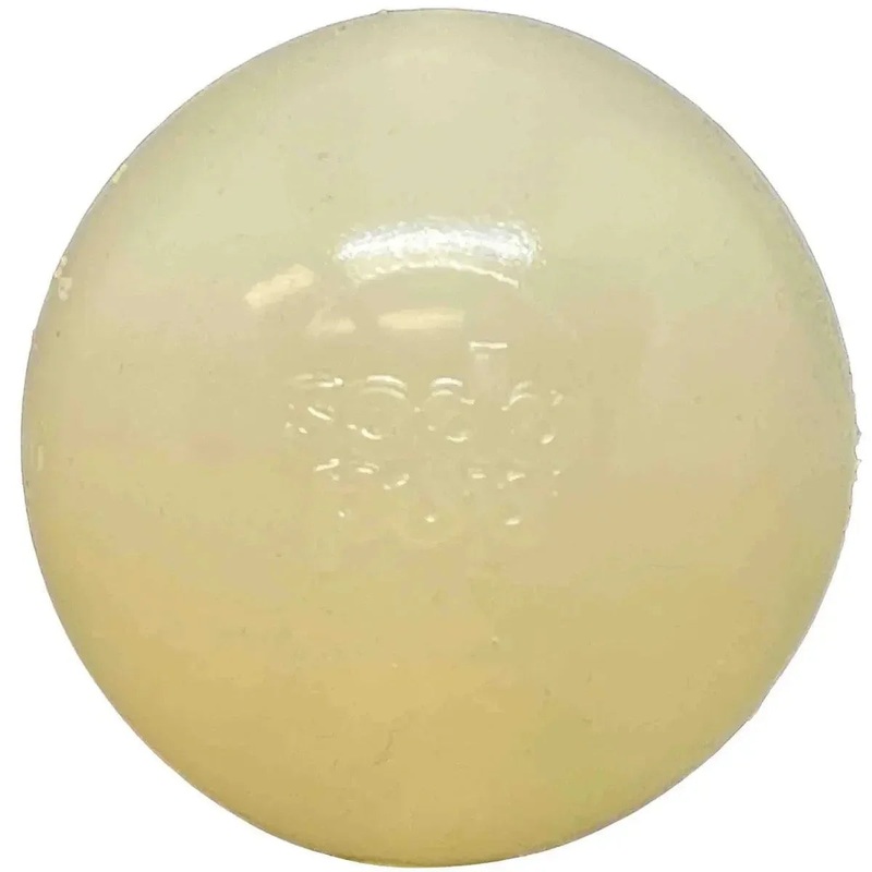 SodaPup TPE Squeaker Ball Dog Fetch Toy Glow in the Dark 2.8 x 2.8 x 2.8 inches