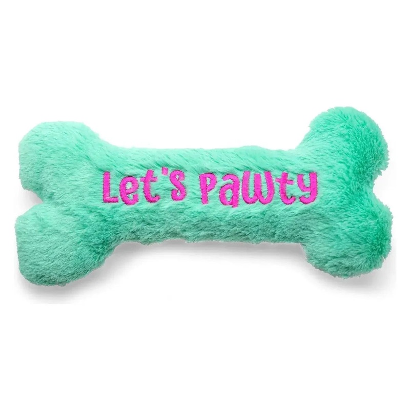 ThoozyPet Birthday Bone Plush Dog Toy 8″