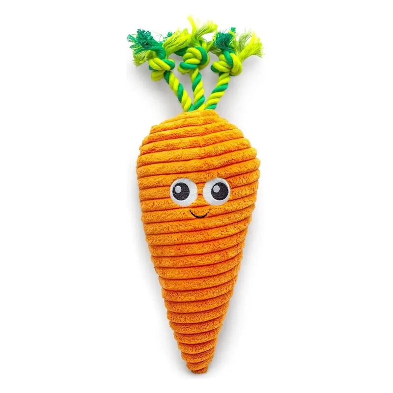 ThoozyPet Carrot Plush Dog Toy 10″