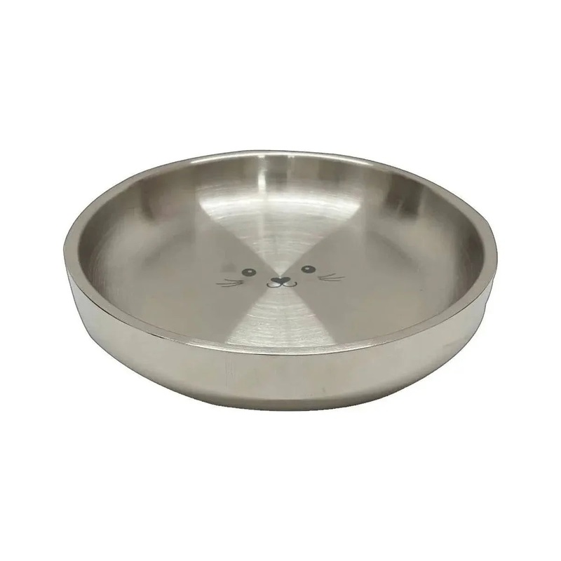 ThoozyPet Double Wall Insulated Cat Plate 6.6″