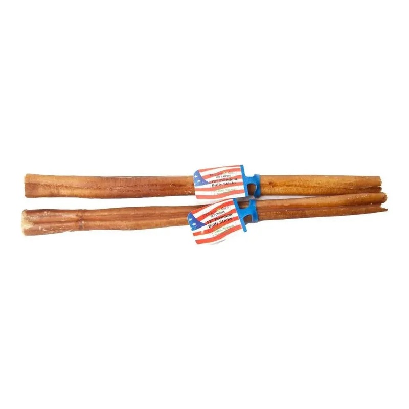 Best Buy Bones USA Jumbo Bully Sticks Odor Free Dog Treats 6″ / 40 ct