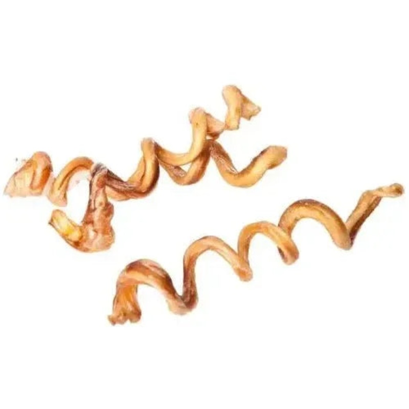 Best Buy Bones USA Jumbo Pizzle Swizzle CorkScrew Dog Treats 9″ / 12 ct