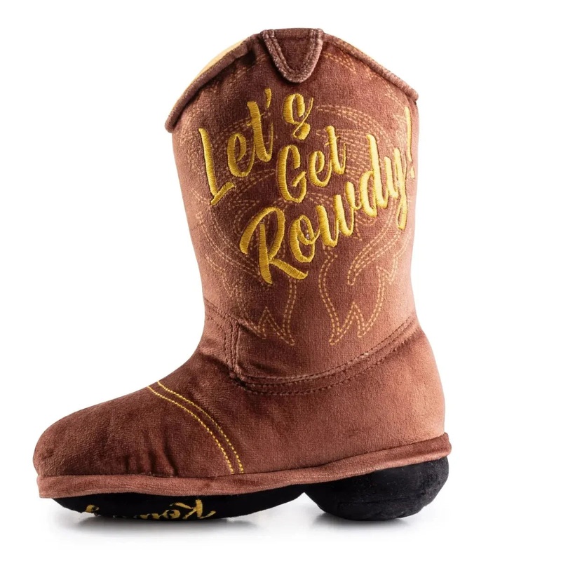 Haute Diggity Dog Brown Cowboy Boot Designer Dog Toys