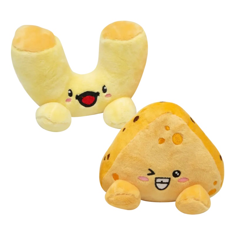 SnugArooz Mac N’ Cheese Plush Dog Toys