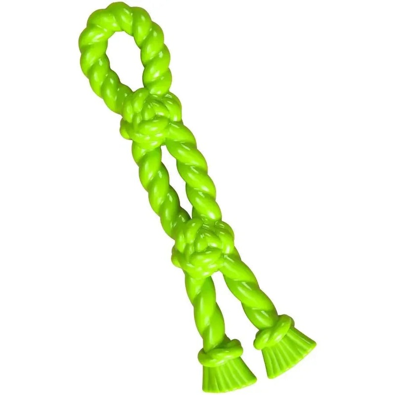Spot Play Strong Flex Dog Toys for Aggressive Chewers Double Knot  14 in