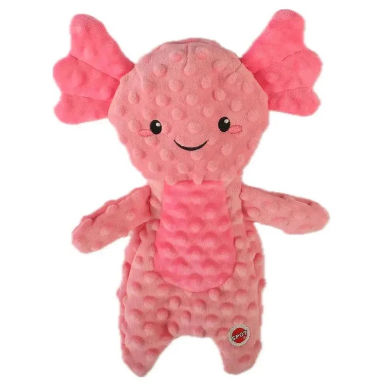 Spot Stuffing-Free Axolotl Dog Toy with Squeaker Assorted Axolotl 14 in