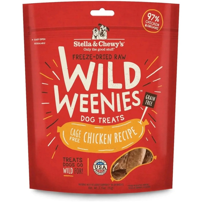 Stella & Chewy’s Wild Weenies Freeze Dried Chicken Dog Treats 3.25 oz