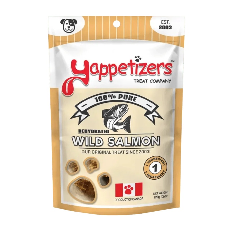 Yappetizers Dehydrated Wild Salmon Dog Treats 3 oz
