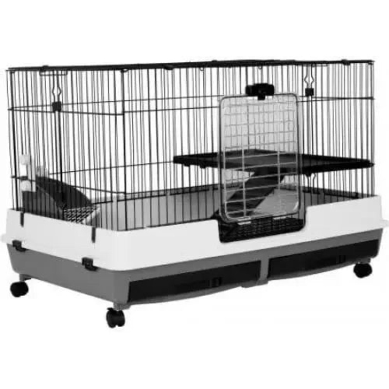 AE Cage Company Deluxe Two Level Small Animal Cage 39″x26″x26″