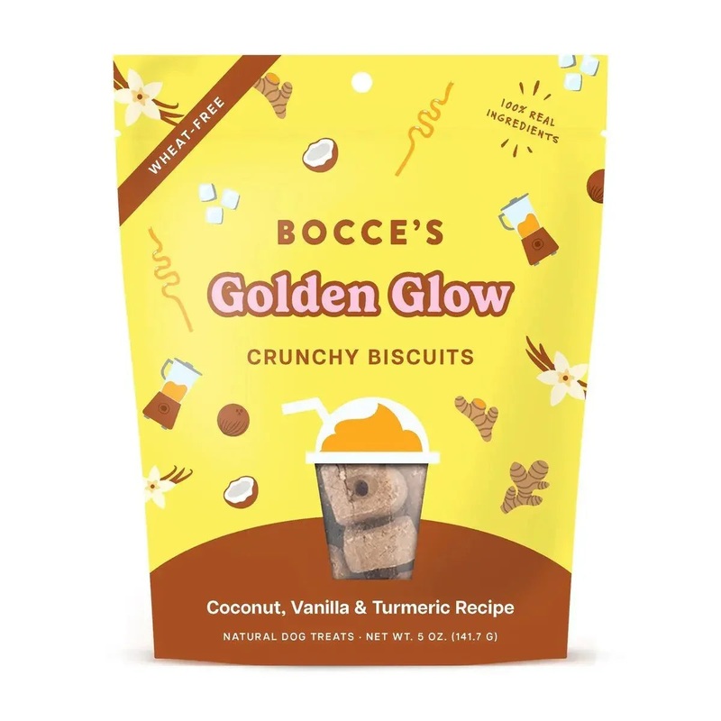 Bocce’s Bakery Golden Glow Biscuit Dog Treats 5oz