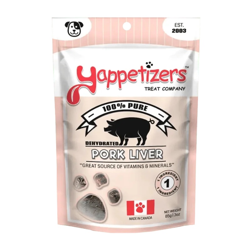 Dehydrated Pork Liver Dog Treats 3 oz