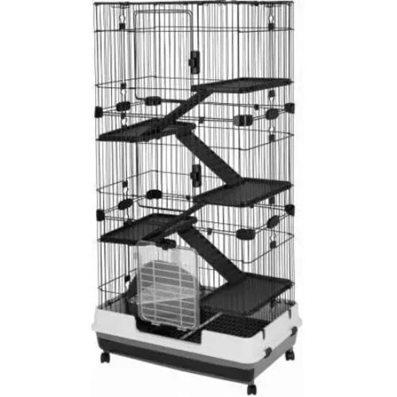AE Cage Company Nibbles Deluxe 6 Level Small Animal Cage 32″L x 21″W x 60″H
