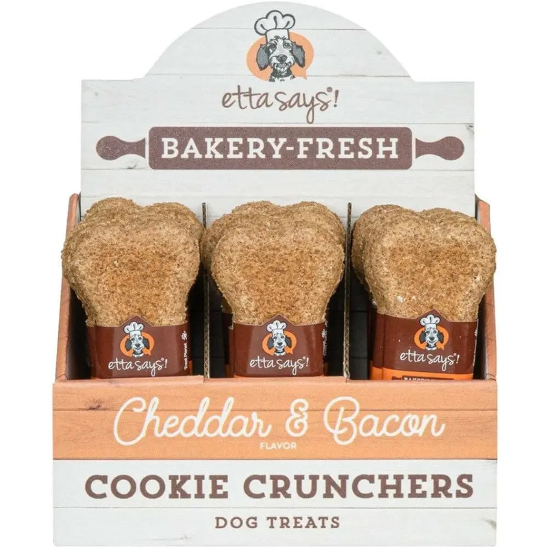 Etta Says! Cookie Cruncher Dog Treat 24ea/5 in Peanut Butter