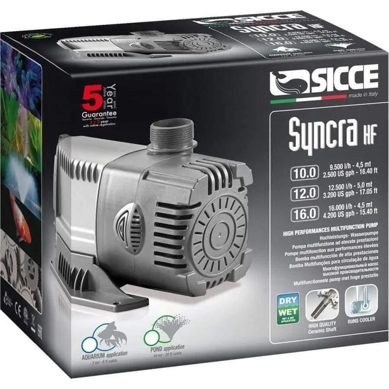 Sicce SYNCRA HF (High Flow) 12.0 Pump – 3200 GPH