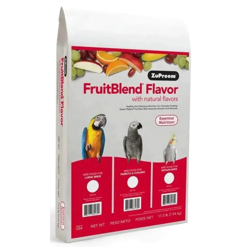 ZuPreem FruitBlend with Natural Flavor Pelleted Bird Food for Medium Birds 14 oz