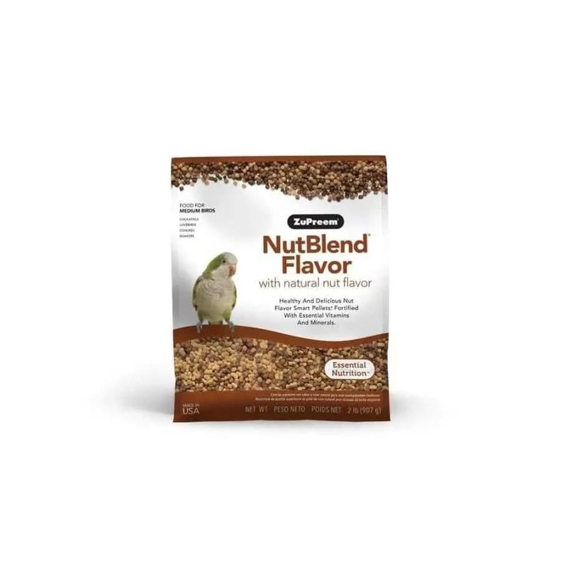 ZuPreem NutBlend with Natural Nut Flavor Pelleted Bird Food for Medium Birds 1ea/2 lb