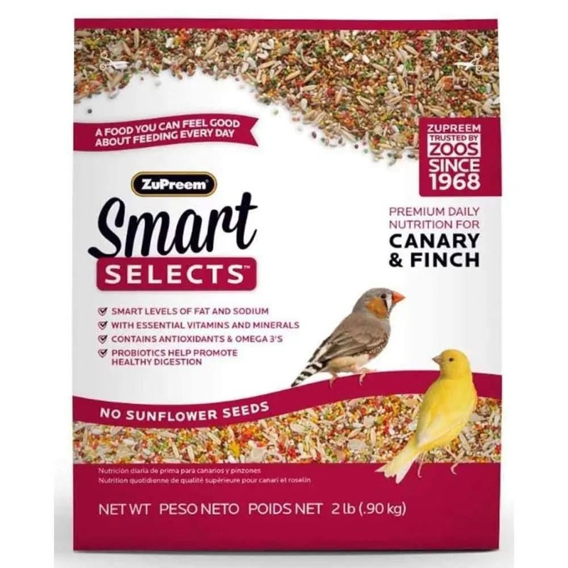 ZuPreem Smart Selects Bird Food for Canaries and Finches 2 lb