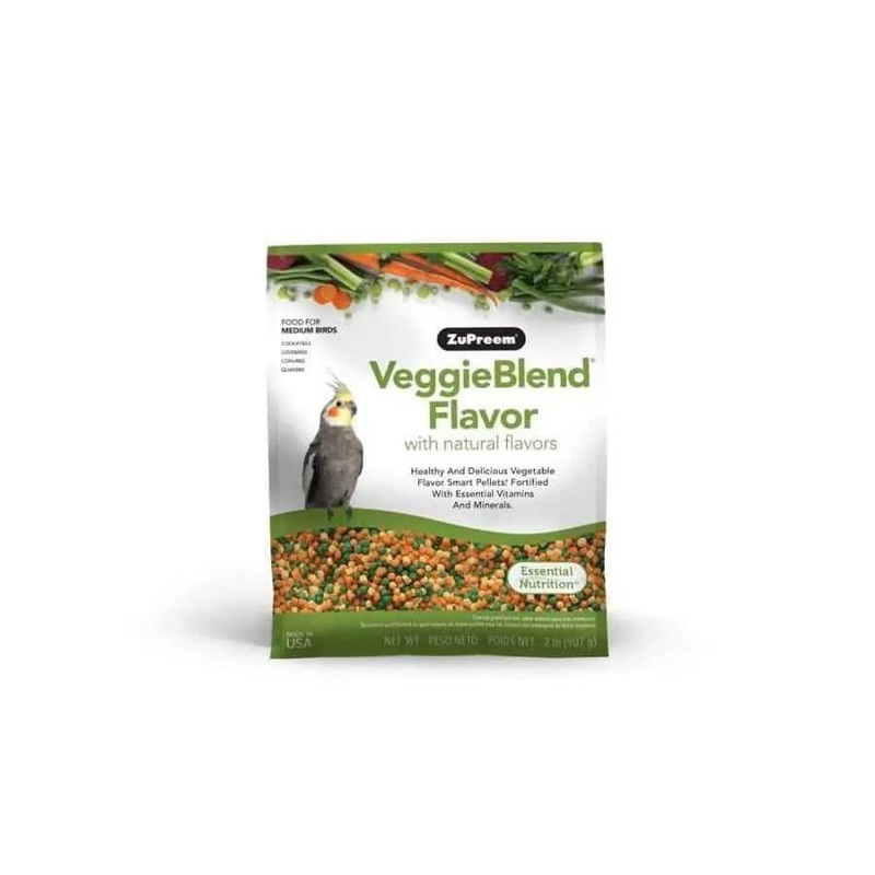 ZuPreem VeggieBlend with Natural Flavor Pelleted Bird Food for Medium Birds 2 lb