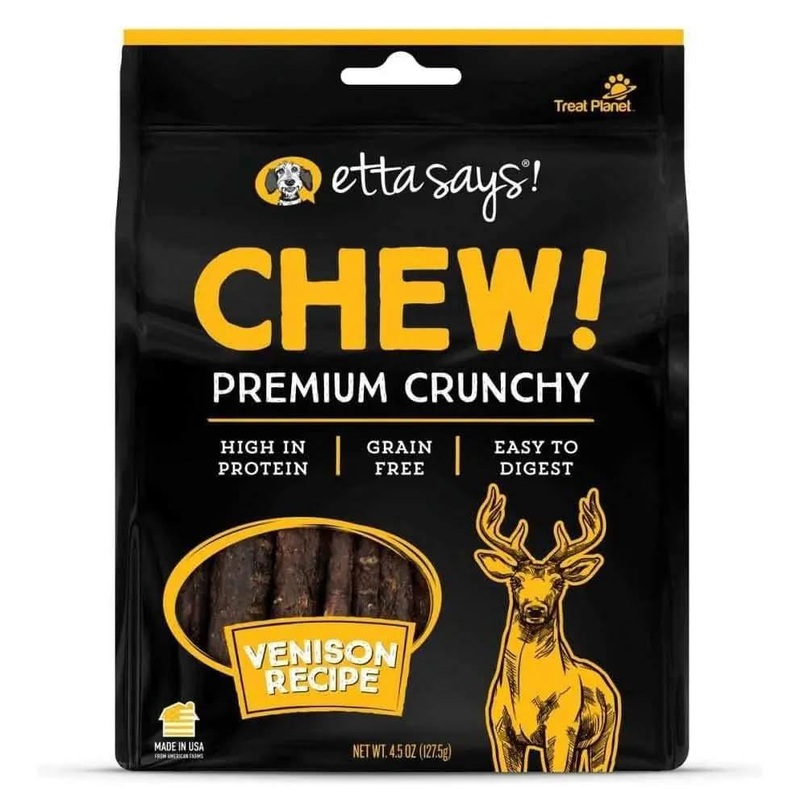 Etta Says! Premium Crunchy Venison Chew Dog Treats 4.5 oz