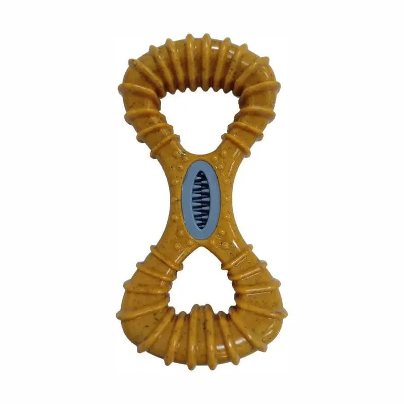 Bam-Bone Dental Dog Toy Bison 5.5 Inches Pacfier