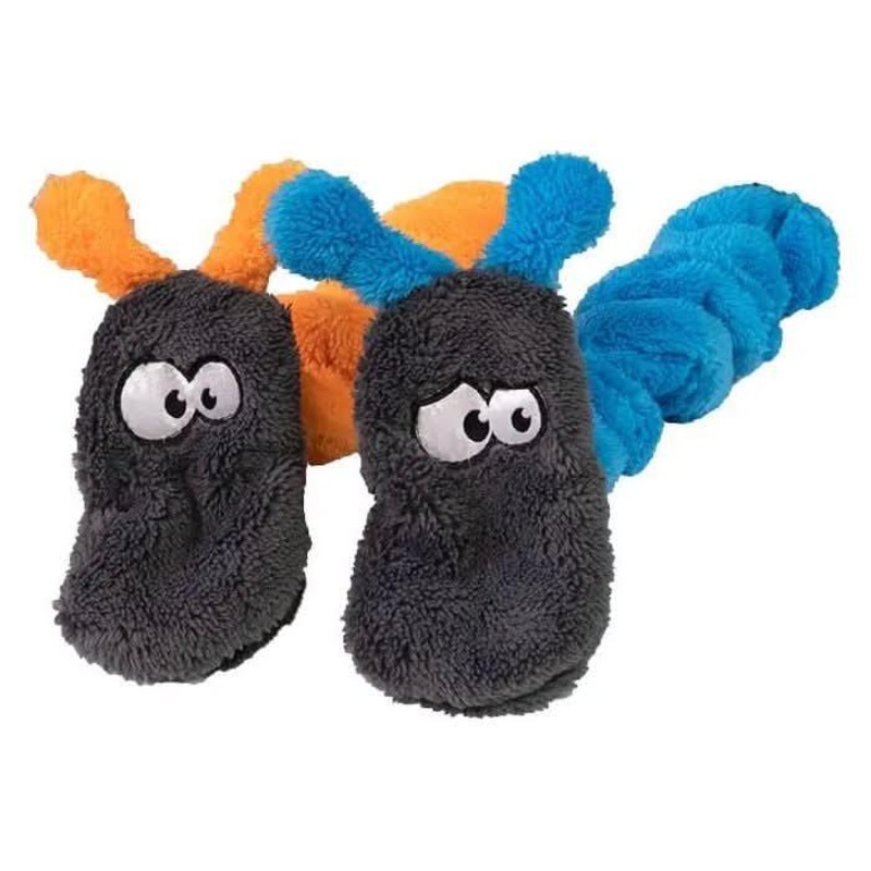 Cycle Dog Duraplush Coil Caterpillar Dog Toy Blue