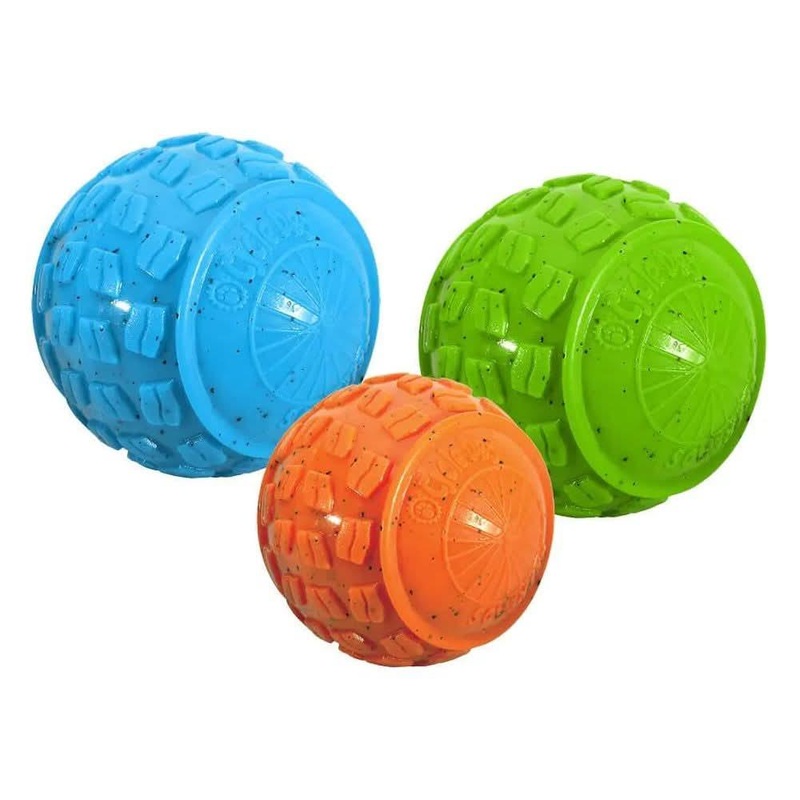 Cycle Dog High Roller Dog Ball Blue Medium: Diameter 2.5″