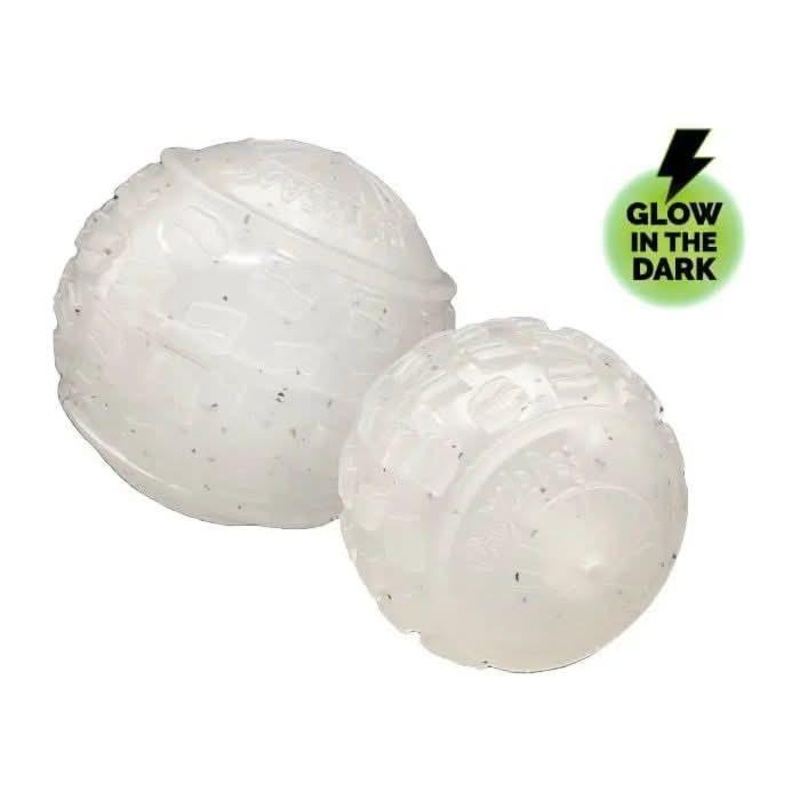 Cycle Dog High Roller Dog Ball – Glow in the Dark Medium: Diameter 2.5″