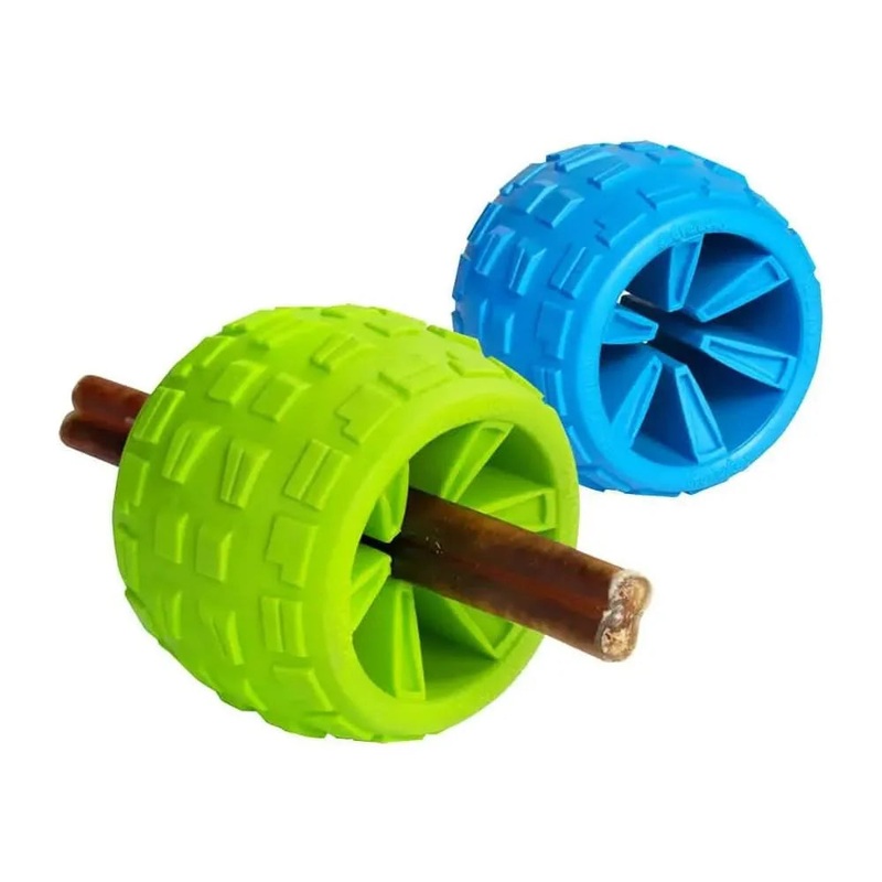 Cycle Dog High Roller Plus Dog Ball Blue Medium: Diameter 2.5″