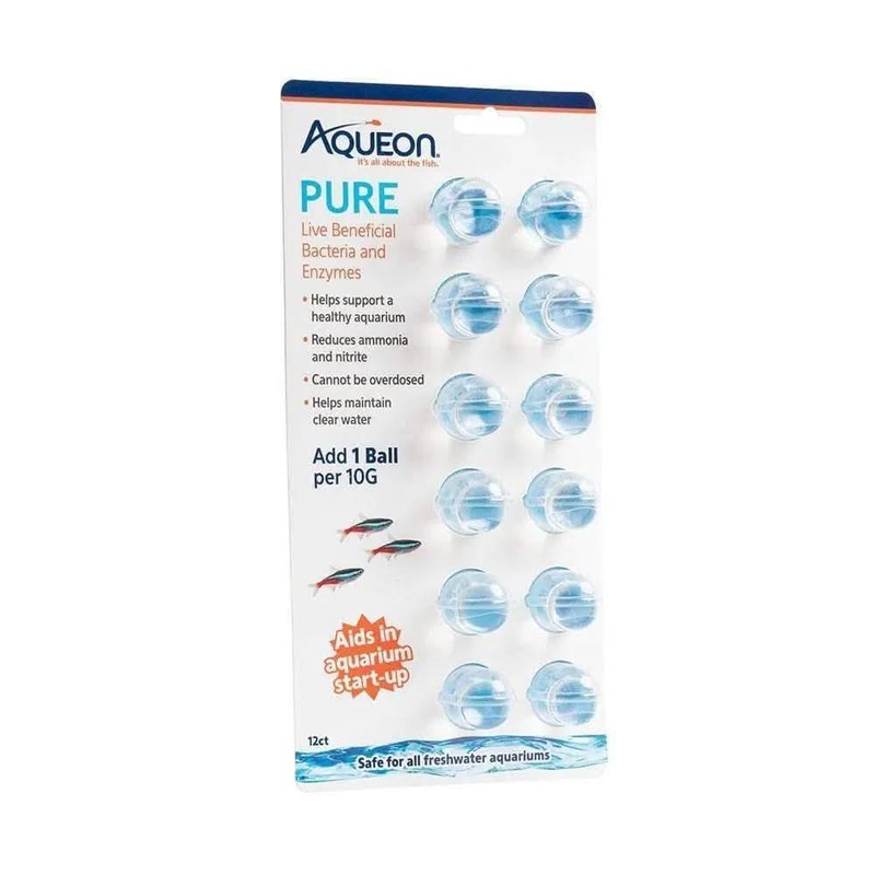 Aqueon Pure Aquarium Water Supplement for 10 Gallons Tank 12 Pack