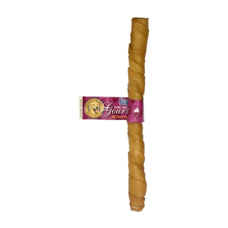 Cadet Pork Hide Roll Dog Treats 10 Inch